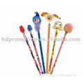 Promotional Funcy Wooden Pencil With Funny Eraser Topper